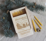Beeswax Advent Calendar Candles | Countdown Candles