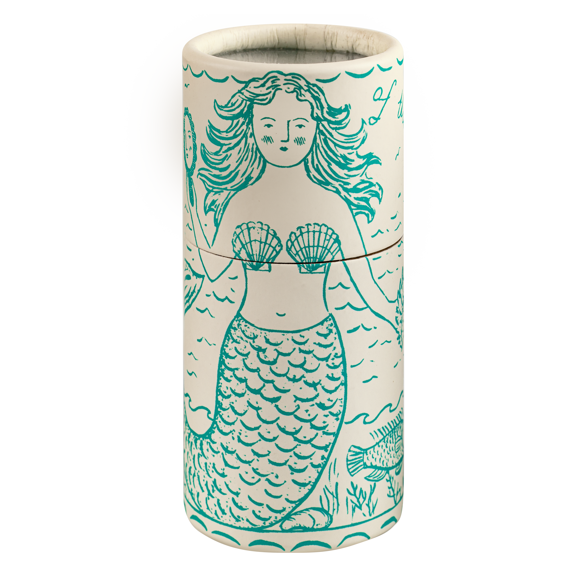 Archivist Mermaid cylinder safety matches illustrated by Elizabeth Harbour
