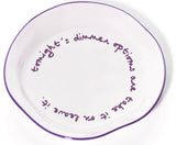 'Take it or leave it.' Statement Plate