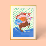 Sagittarius Zodiac Print A4