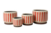 Indoor Pot | Red Stripe