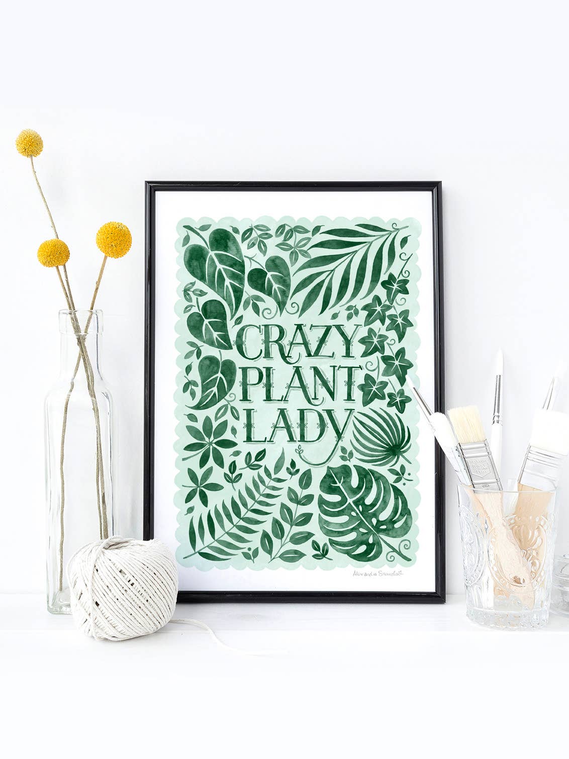 Crazy Plant Lady Print | A4