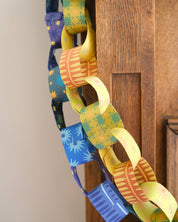 Blue and Yellow Paper Chain Kit
