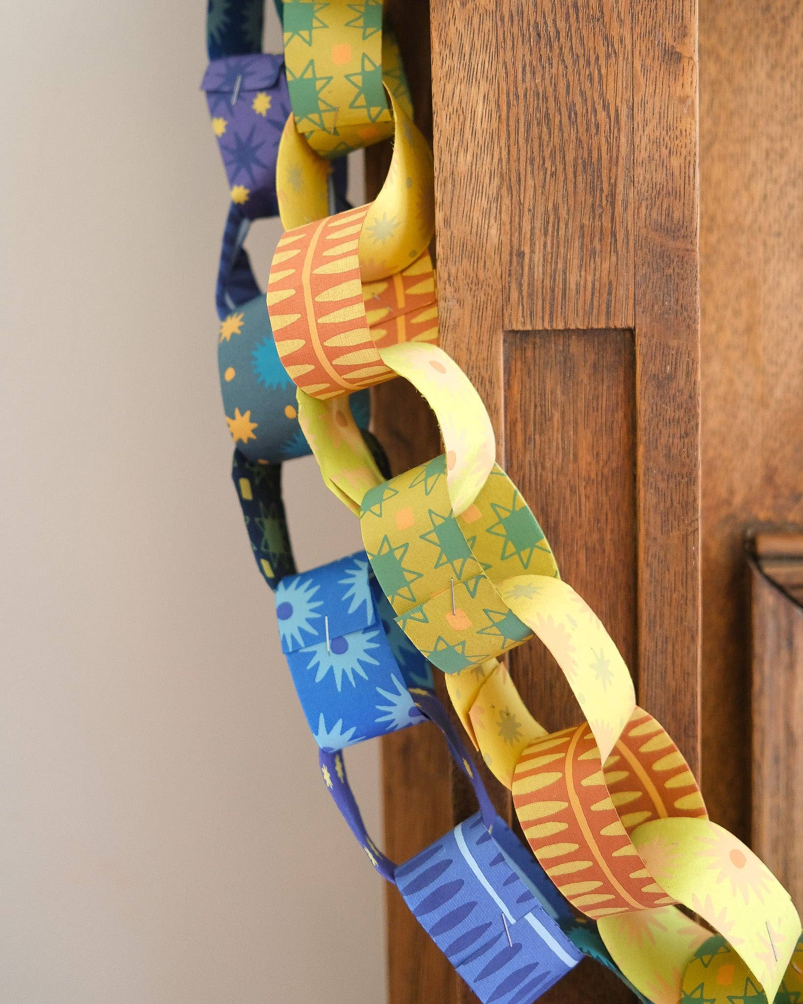 Yellow and Green Paper Chain Kit