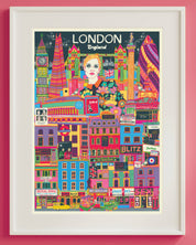 London England Travel Print A3