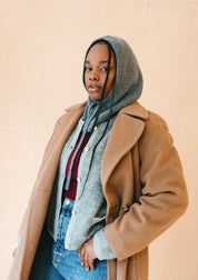 Merino Hood | Charcoal