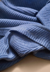 Merino Wool Hood in Blue