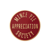 Mince Pie Appreciation Society | Burgundy Enamel Pin
