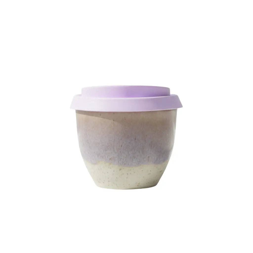 Ceramic Flat White Cup 6oz in Deia