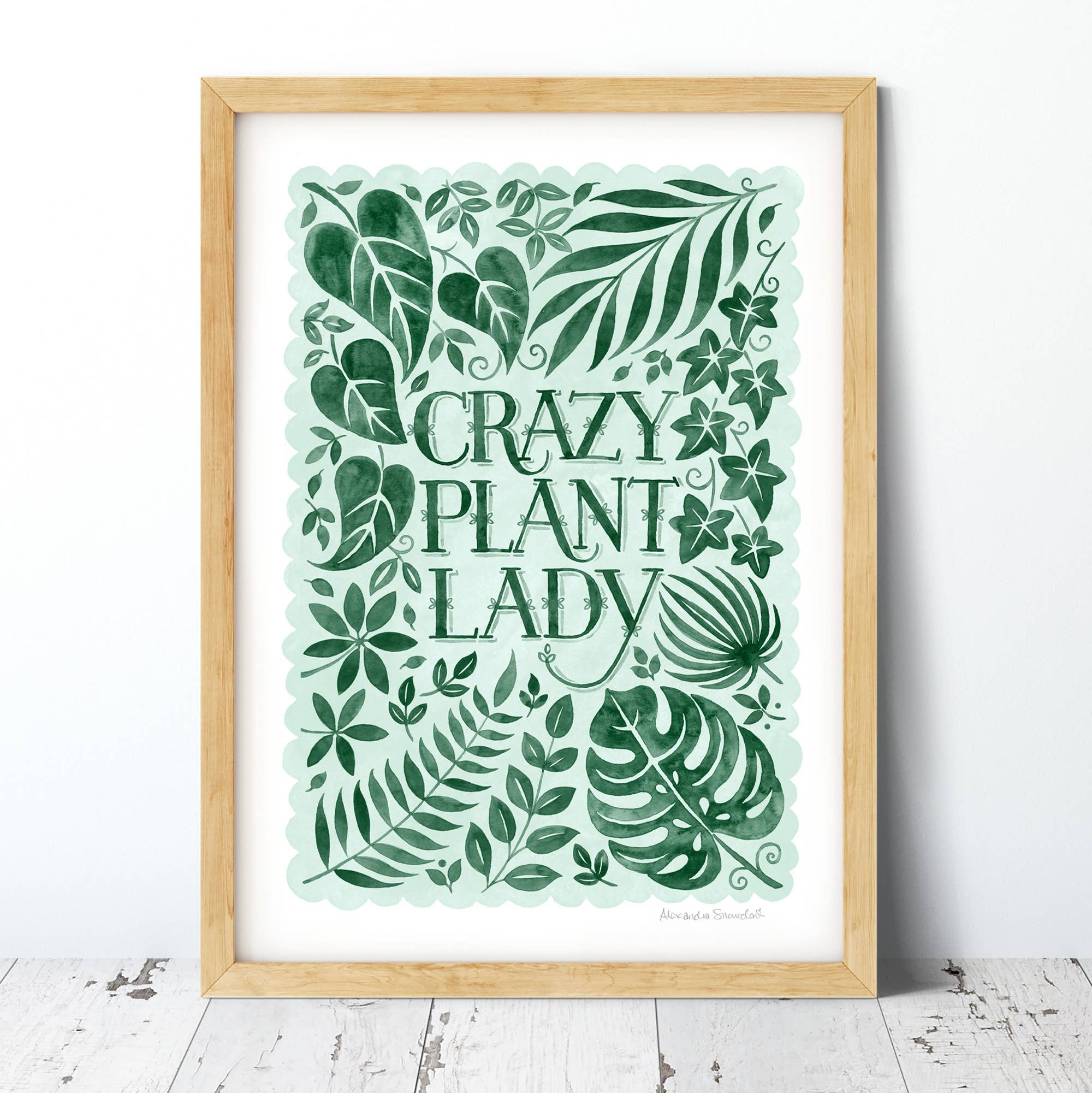 Crazy Plant Lady Print | A4