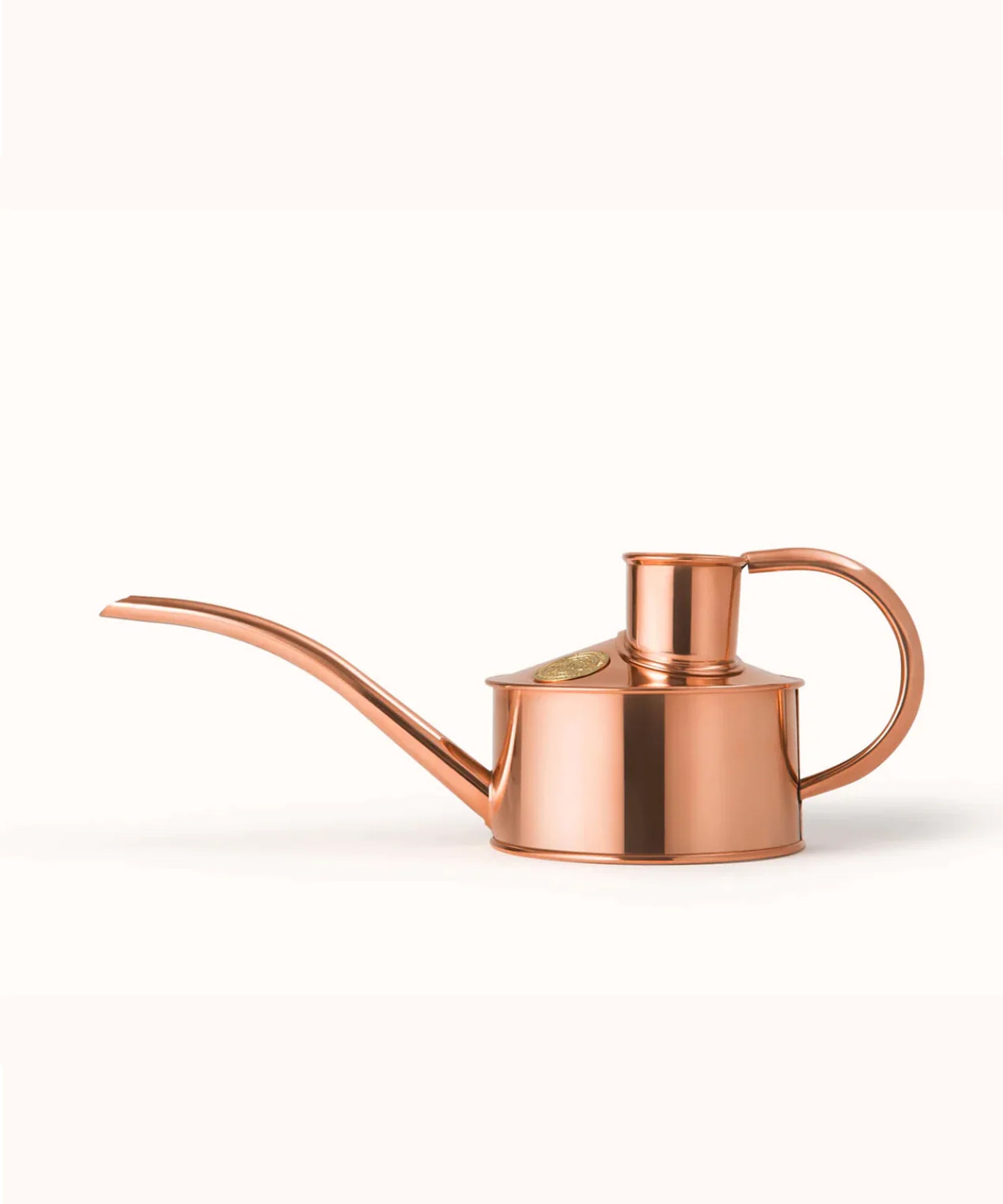 The Every Space 1 pint hand-polished Fazeley Flow Copper Pot Waterer watering can with non drip spout by Haws