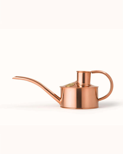 The Every Space 1 pint hand-polished Fazeley Flow Copper Pot Waterer watering can with non drip spout by Haws