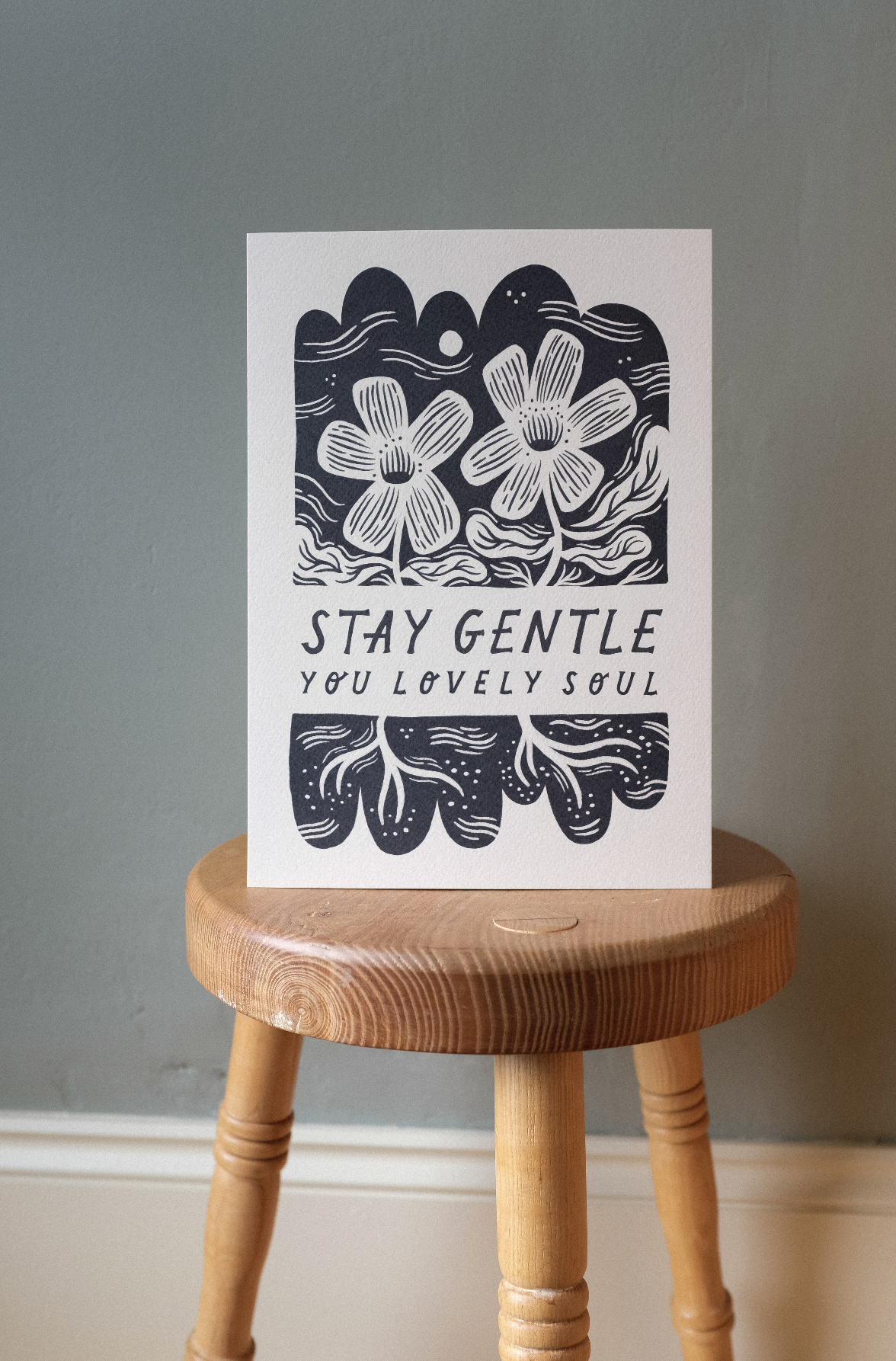 'Stay Gentle' Mindful Print | A3