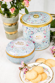Shortbread Biscuit | Salted Butter Caramel, "Bouquet Sauvage" Round Tin, 175g