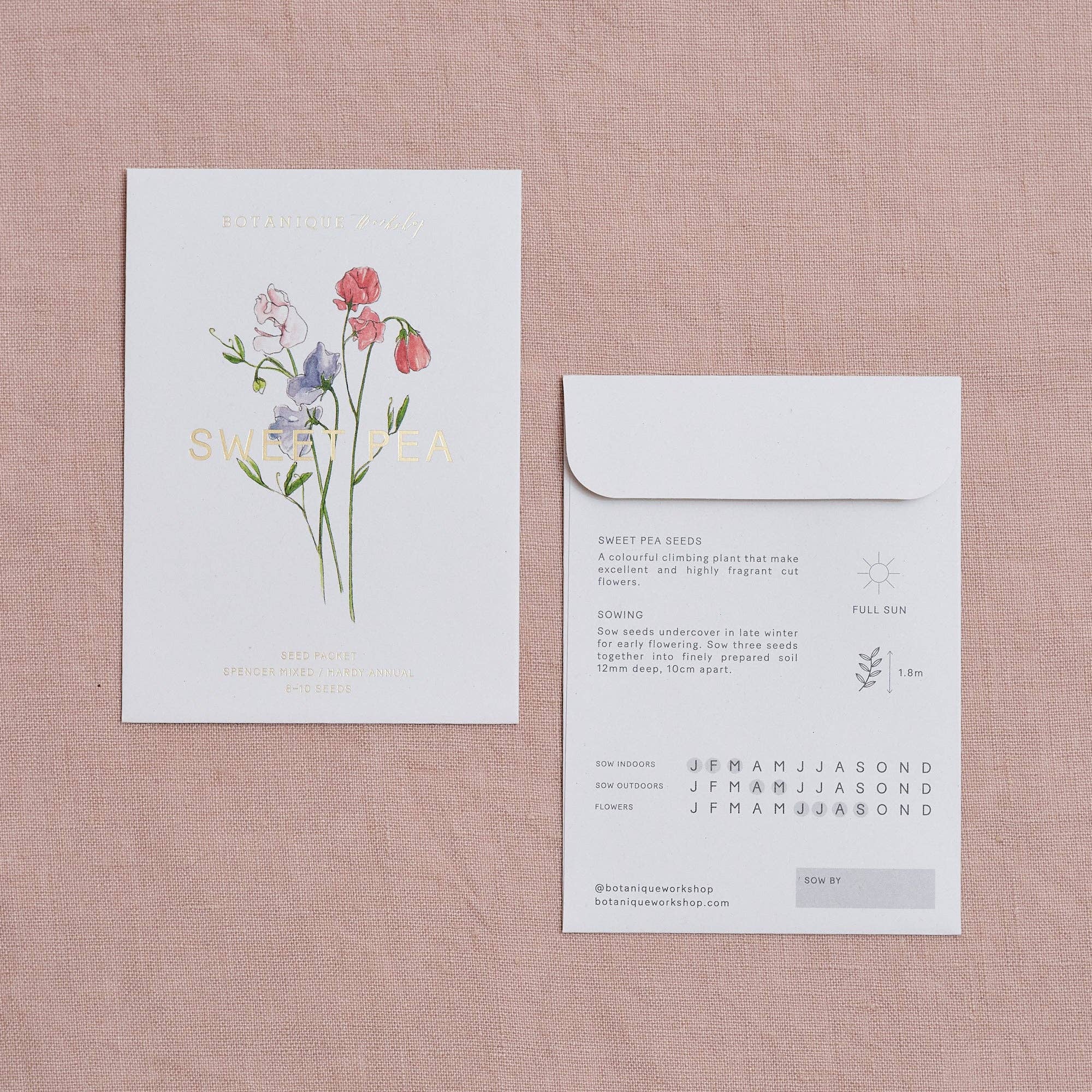 Sweet Pea Spencer Mixed Seed Packet