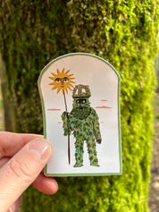 Green Man Sticker 