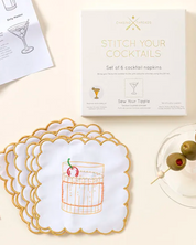 Stitch Your Cocktail Napkins | Embroidery Kit