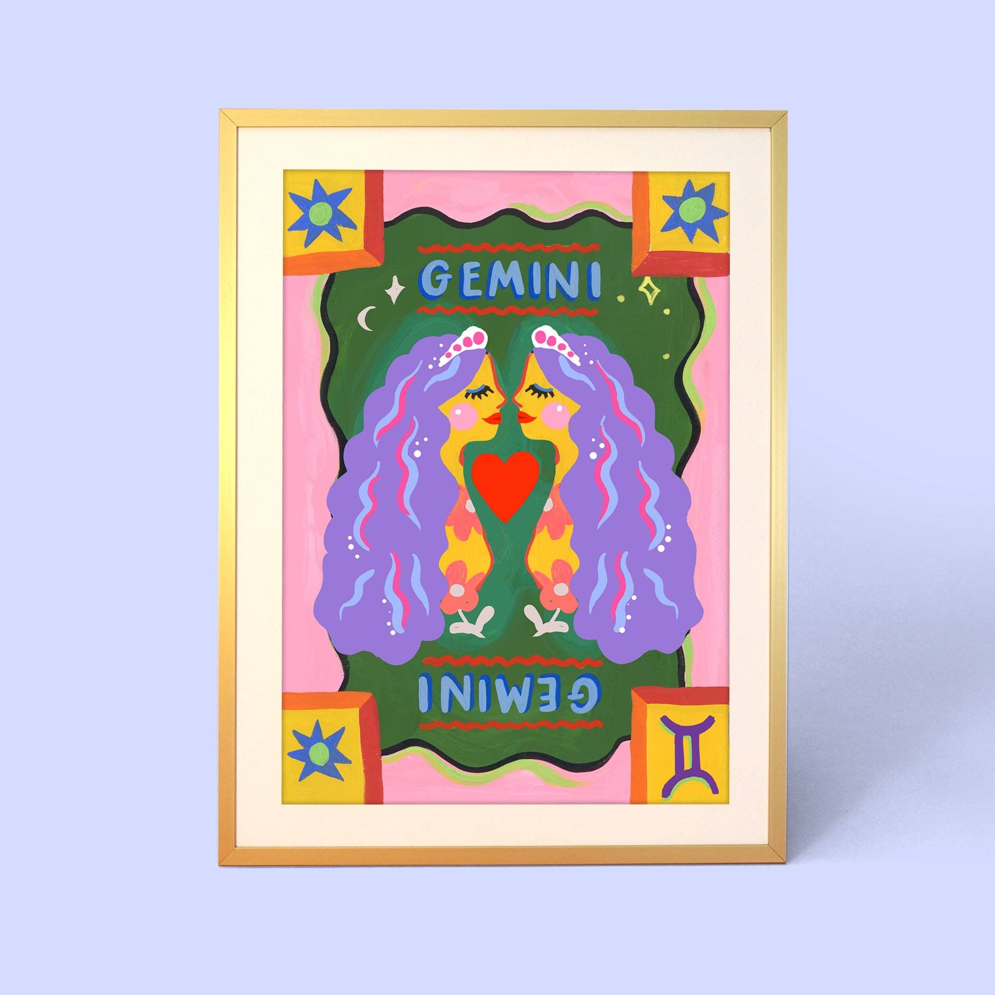 Gemini Zodiac Print
