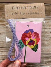 Pansies Gift Tags Pack 