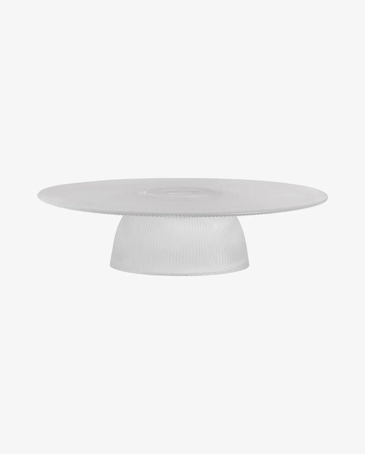 Fig Clear Glass Cake Stand