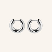 Flowing Stream Huggies | Recycled Silver