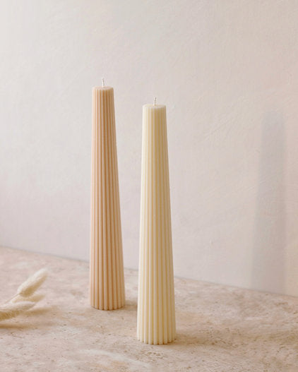Fluted Dining Candle