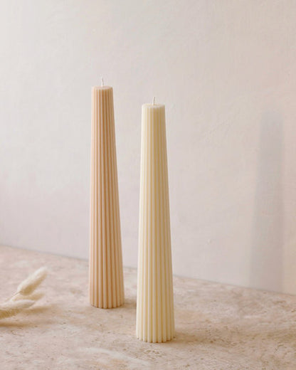 Fluted Dining Candle