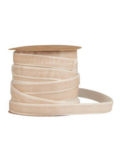 Velvet Ribbon On Spool | Fog 10m