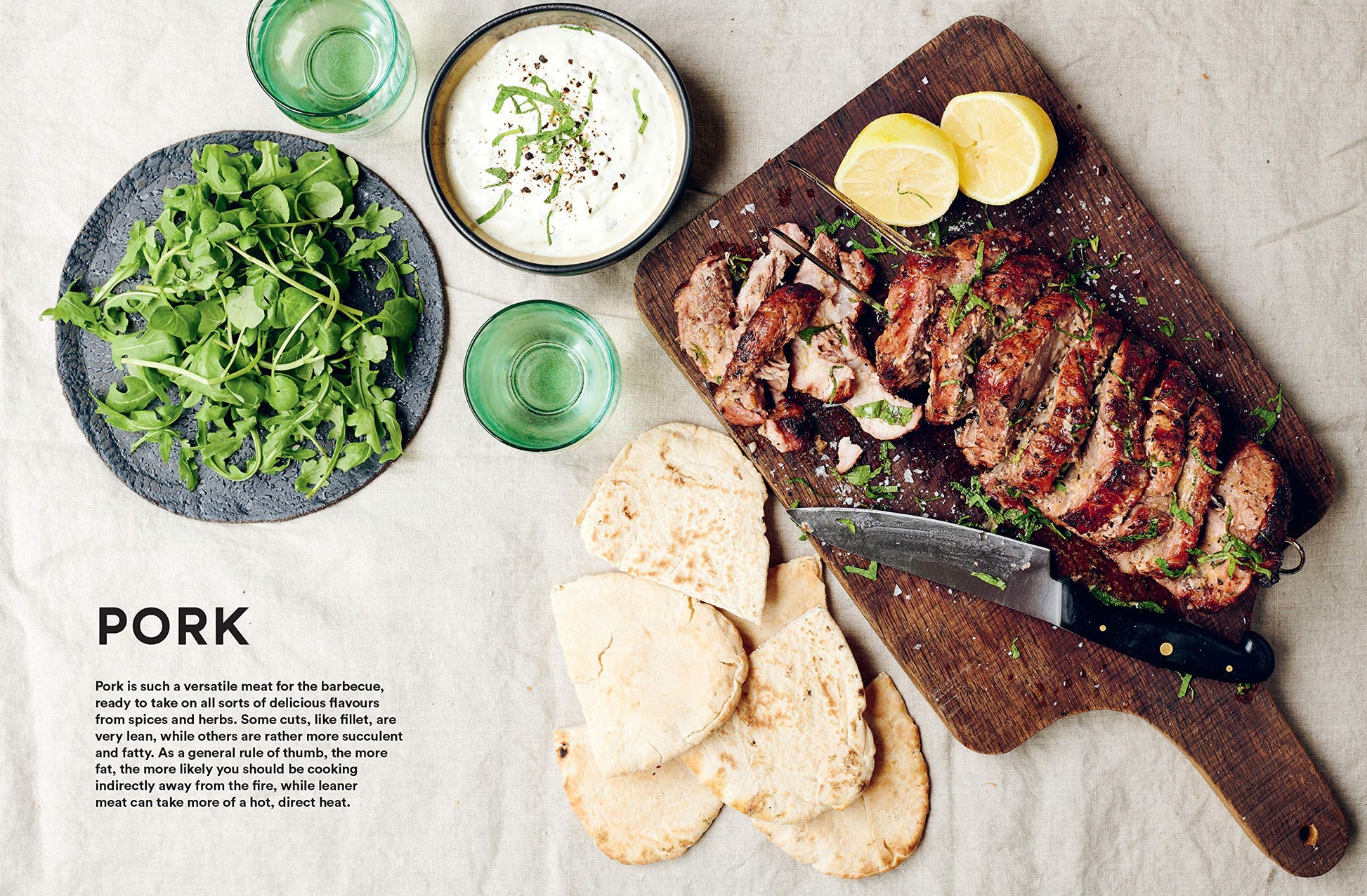 Fool Proof BBQ book recipe spread