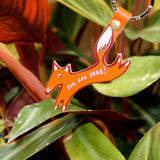 For Fox Sake Keyring | Leather