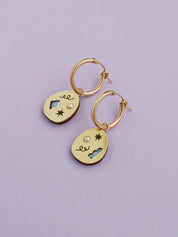 Frances Hoops in Brass