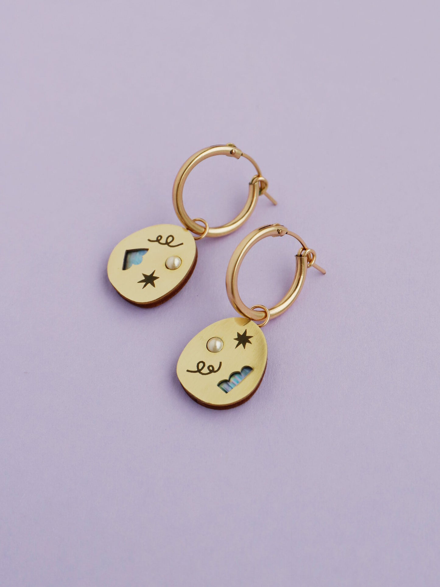 Frances Hoops in Brass
