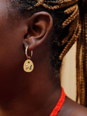 Frances Hoops in Brass