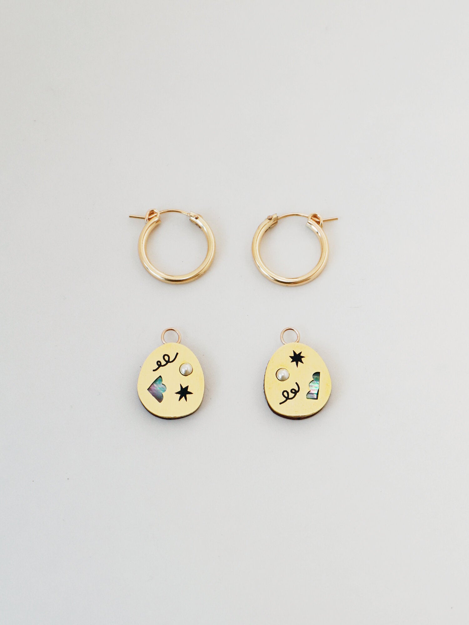 Frances Hoops in Brass