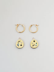 Frances Hoops in Brass
