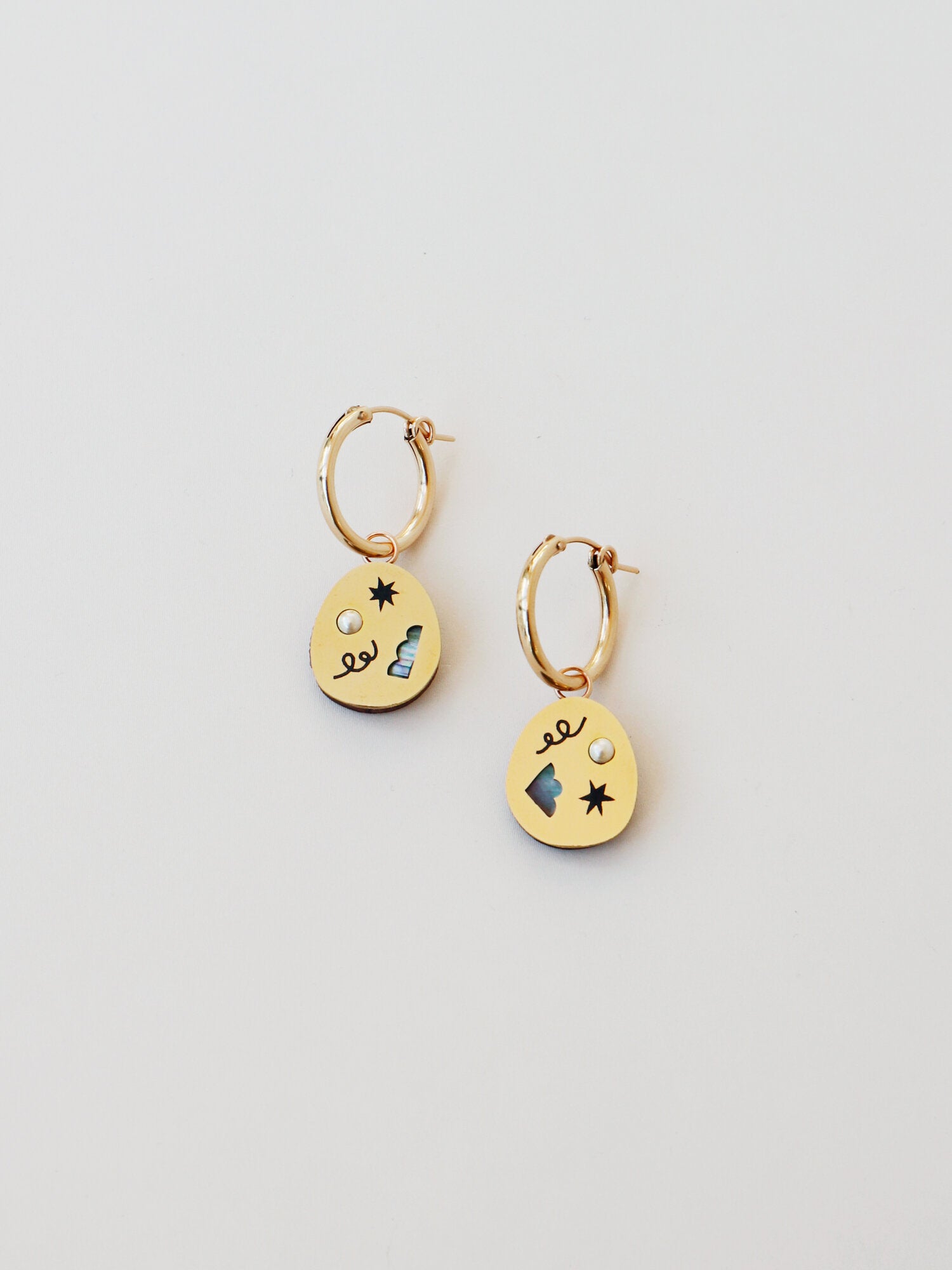 Frances Hoops in Brass