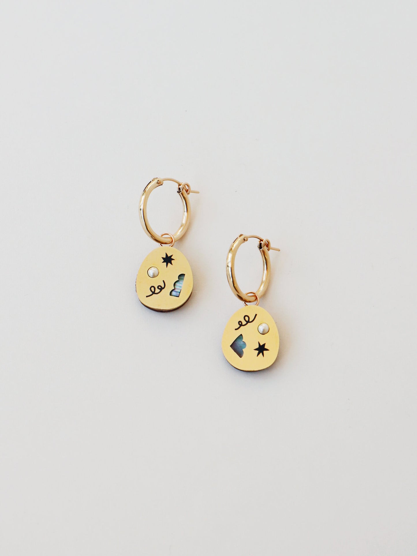 Frances Hoops in Brass