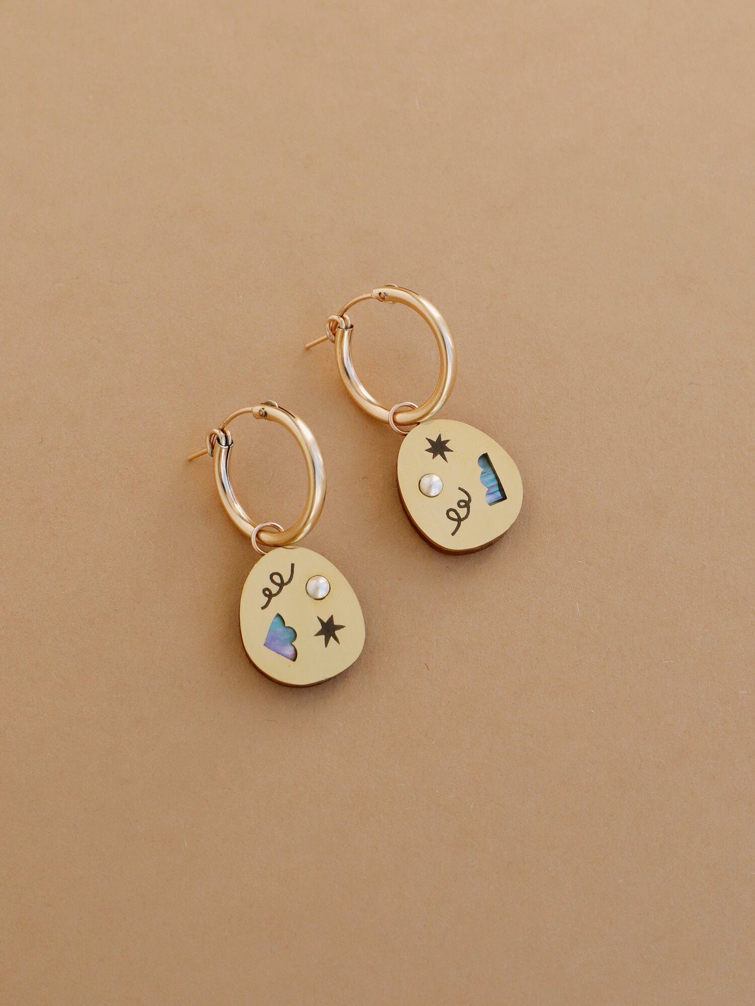 Frances Hoops in Brass