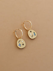 Frances Hoops in Brass