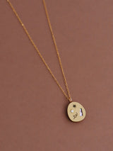 Frances Necklace in Brass