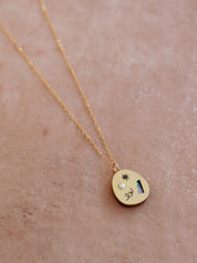 Frances Necklace in Brass
