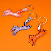 For Fox Sake Keyring | Leather