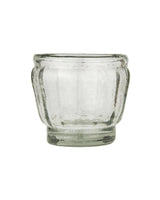 Glass Vase with Grooves