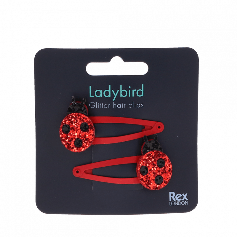 Ladybird Glitter Hair Clips (set of 2)