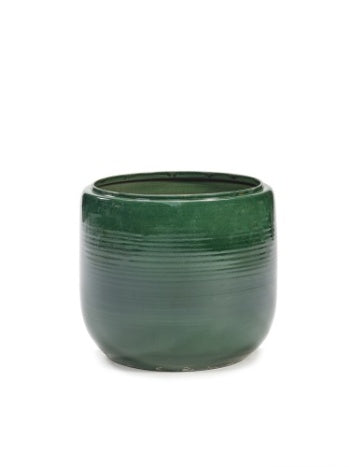 Glazed Shades Plant Pot | Green Extra Large