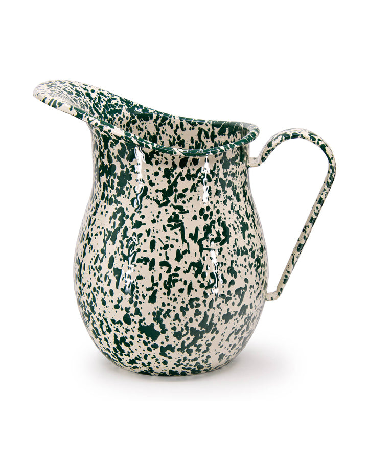 Splatter Enamelware | Large Pitcher | Green