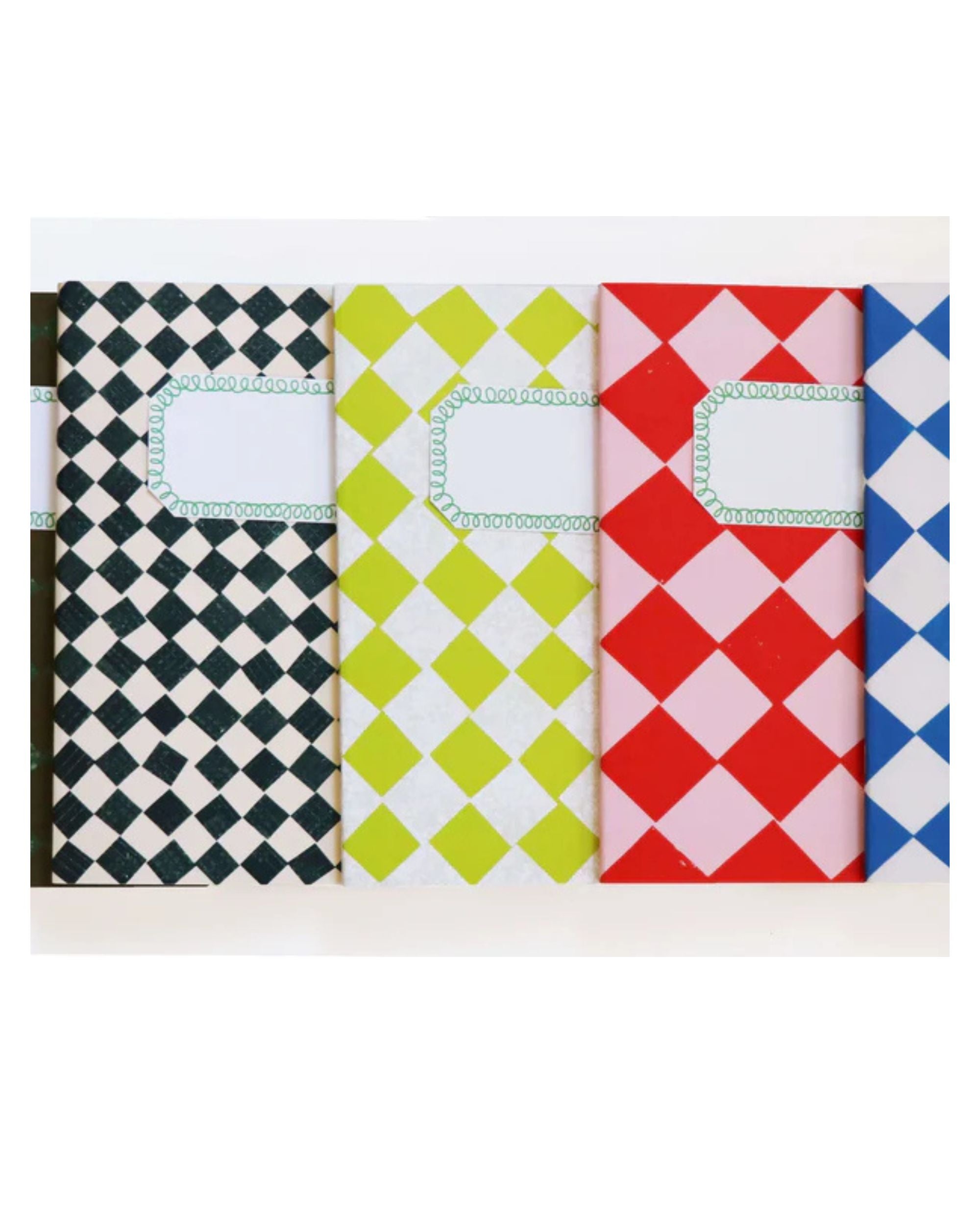 Chequered Sketch/Notebook A5 (various colours)