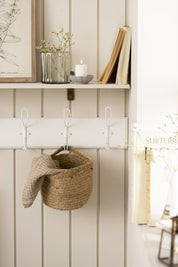 Hand Blown Glass Vase with Wide Grooves