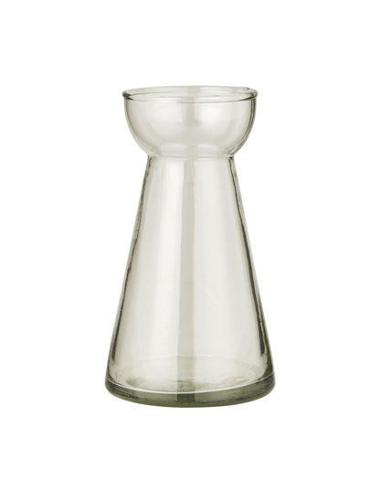 Hyacinth Vase with Conical Hand Blown Opening