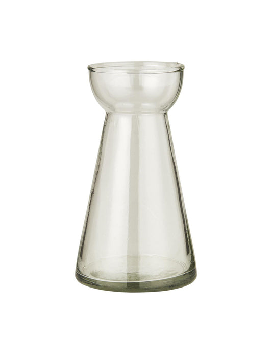 Hyacinth Vase with Conical Hand Blown Opening